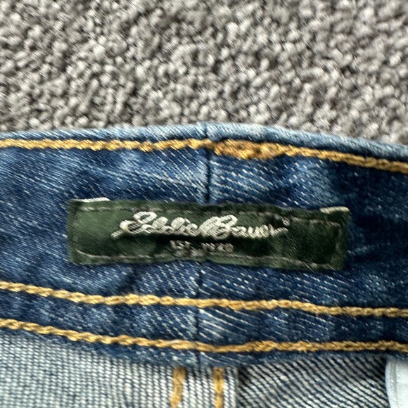 Y2k Eddie Bauer Jeans Women 4 Blue Denim Mid Rise Bootcut‎ Classic 5 Pocket - Picture 11 of 16